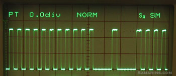 Sinal do sensor de posição da cambota